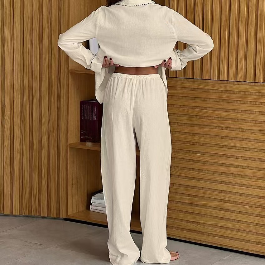 Damen-Pyjama-Set aus Baumwolle – Linen Shirt Breathable Bewertung und Preis
