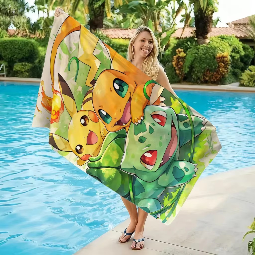 P-Pokemon Starters Anime-Stran – Beach Towel Large Bewertung und Preis