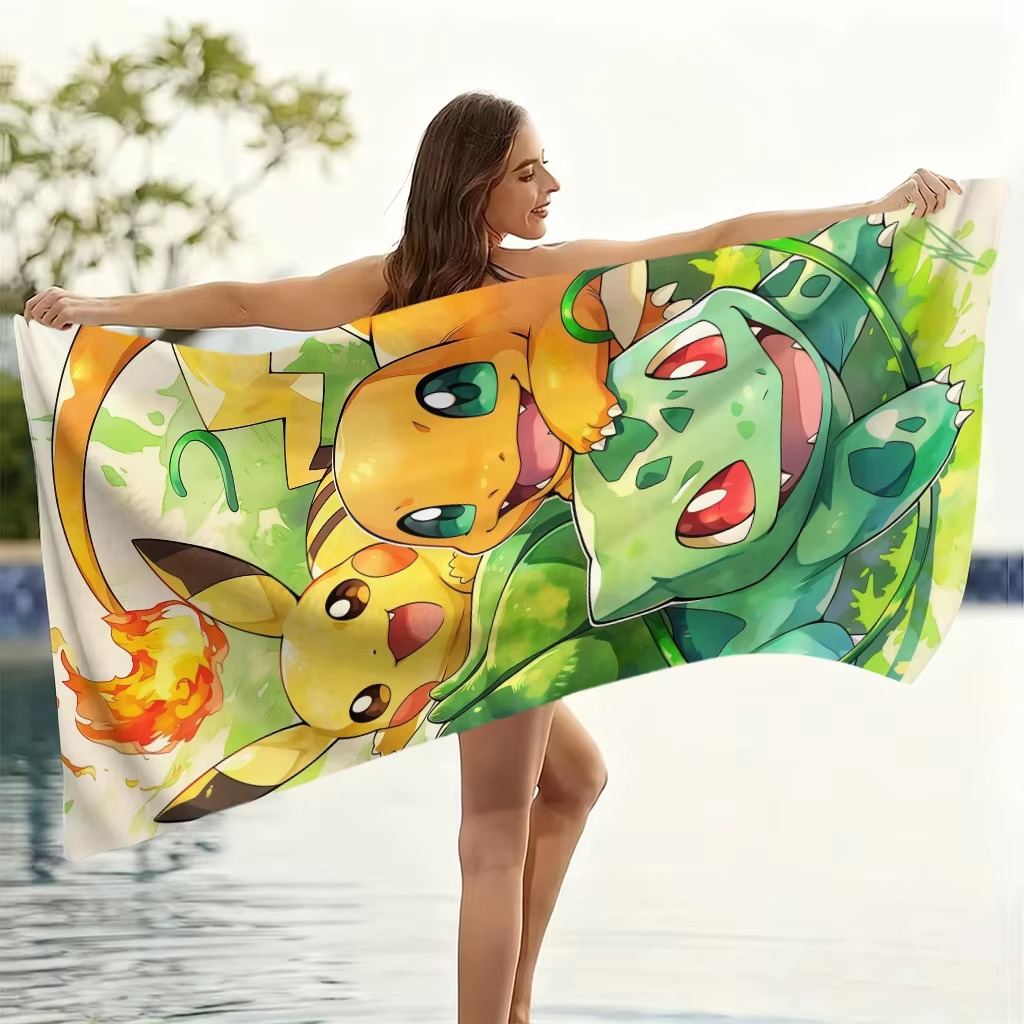 P-Pokemon Starters Anime-Stran – Beach Towel Large Bewertung und Preis