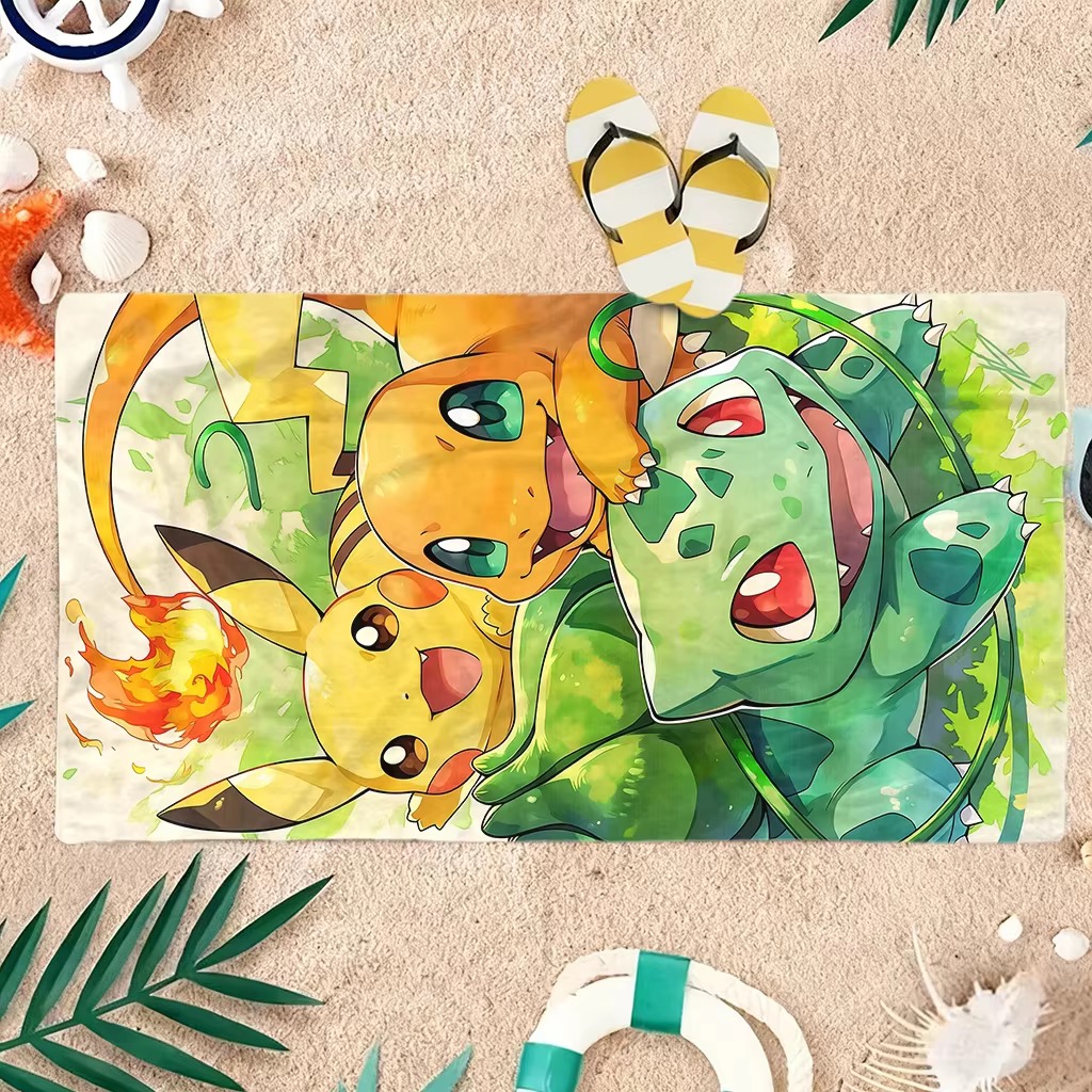 P-Pokemon Starters Anime-Stran – Beach Towel Large Bewertung und Preis
