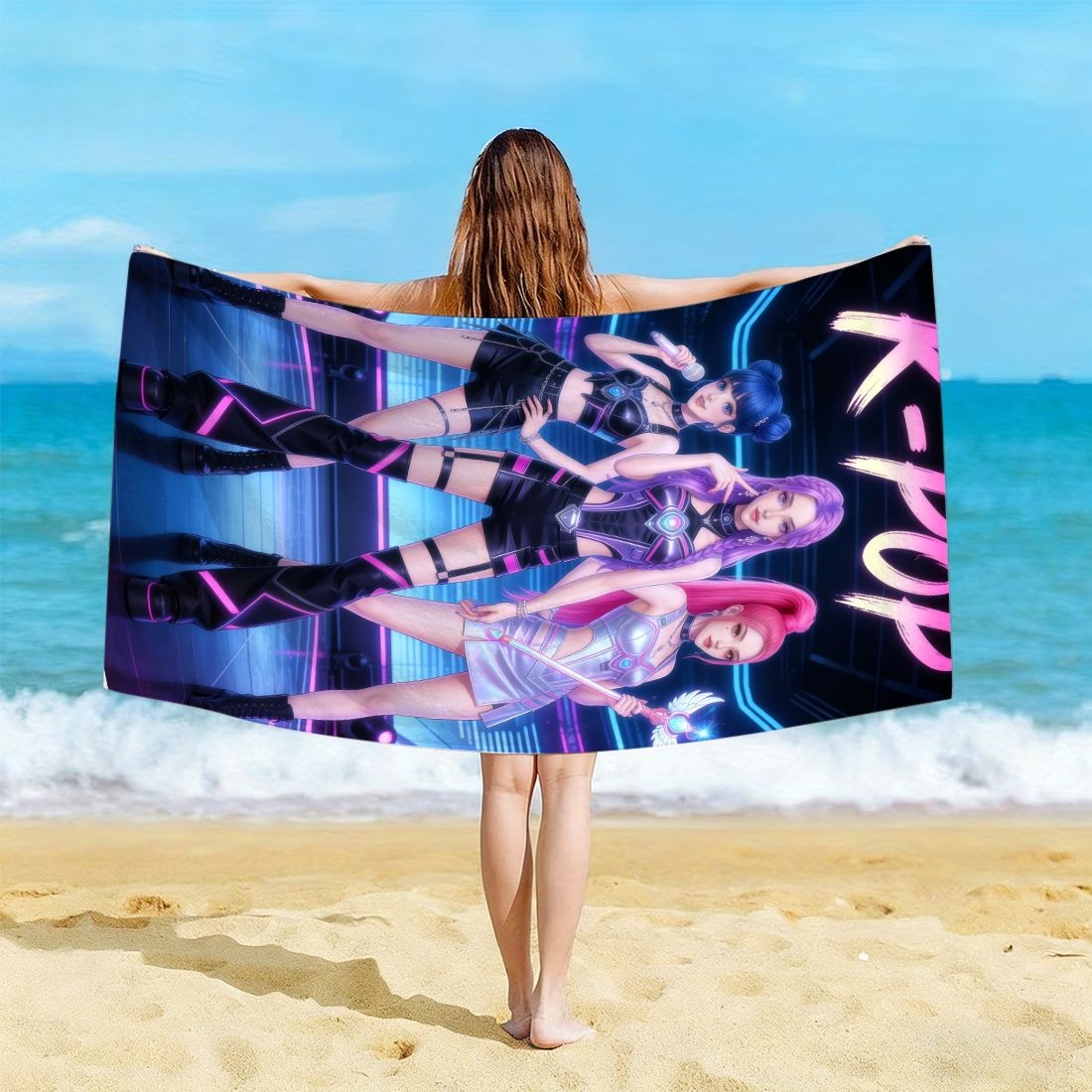Strandtuch mit Aufdruck „K-Pop – Beach Towel Large Bewertung und Preis
