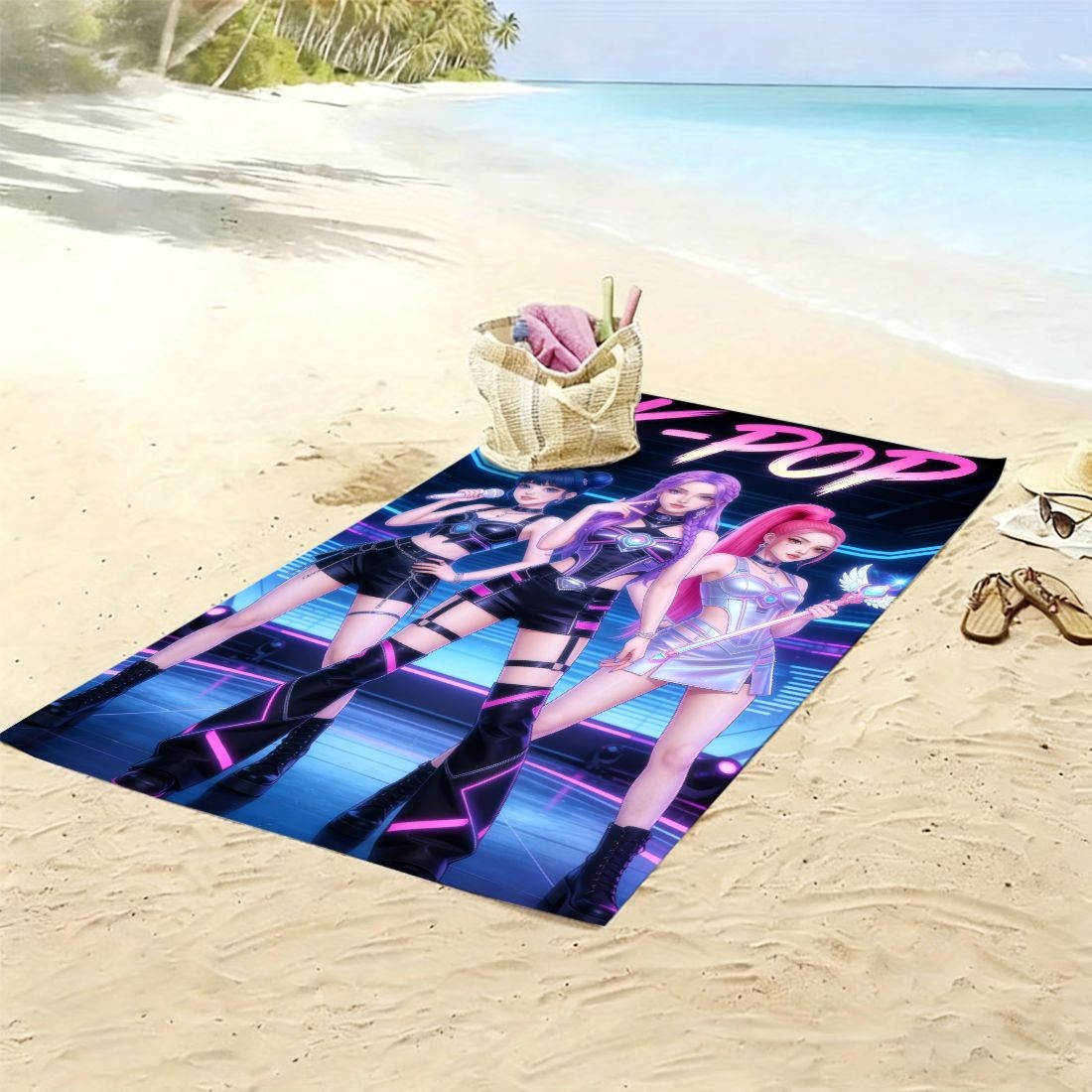 Strandtuch mit Aufdruck „K-Pop – Beach Towel Large Bewertung und Preis