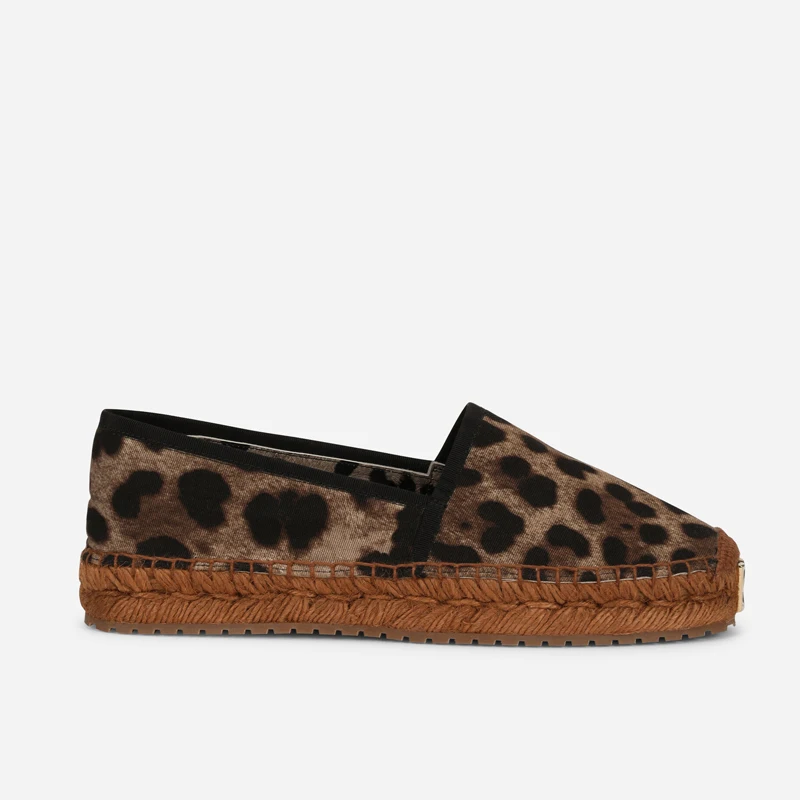Flache Schuhe mit Leopardenmus – Espadrille Slip On Bewertung und Preis