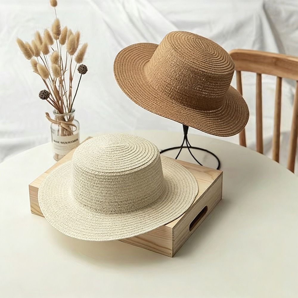 Modischer Strohhut mit breiter – Bucket Hat Straw Bewertung und Preis